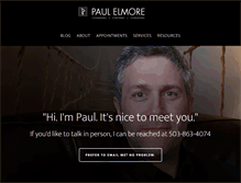 Tablet Screenshot of paulelmore.com